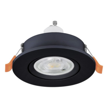 Eglo Barranco GU10 fekete mennyezetbe építhető lámpa (EG-902256) GU10 1 izzós IP20