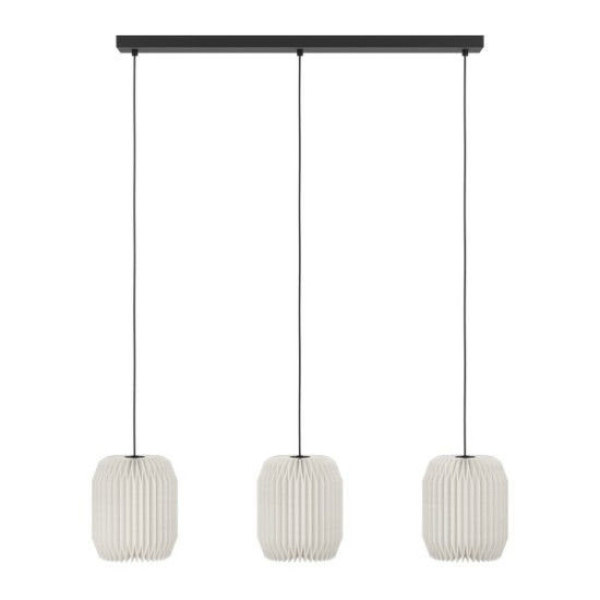 Eglo Belgrave fekete-fehér függesztett lámpa (EG-44102) E27 3 izzós IP20