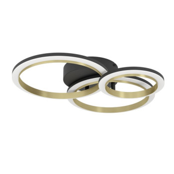 Eglo Calliera fekete-sárgaréz LED mennyezeti lámpa (EG-901224) LED 1 izzós IP20