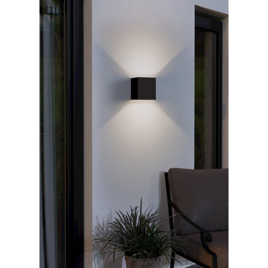 Eglo Calpino 3 fekete LED kültéri fali lámpa (EG-901064) LED 2 izzós IP54