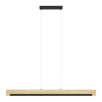 Eglo Camacho fekete-natúr LED függesztett lámpa (EG-901737) LED 1 izzós IP20