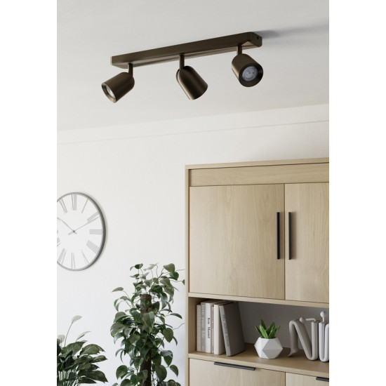 Eglo Camaldoli bronz mennyezeti spotlámpa (EG-901951) GU10 3 izzós IP20