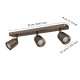 Eglo Camaldoli bronz mennyezeti spotlámpa (EG-901951) GU10 3 izzós IP20