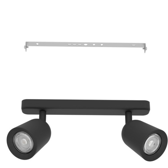 Eglo Camaldoli fekete mennyezeti spotlámpa (EG-901953) GU10 2 izzós IP20