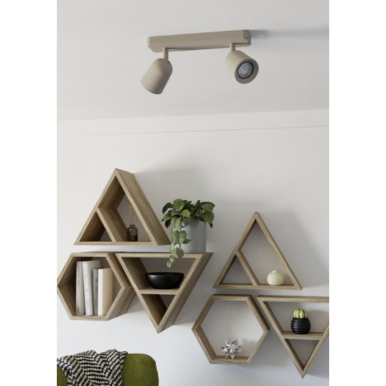 Eglo Camaldoli homokszínű mennyezeti spotlámpa (EG-902344) GU10 2 izzós IP20