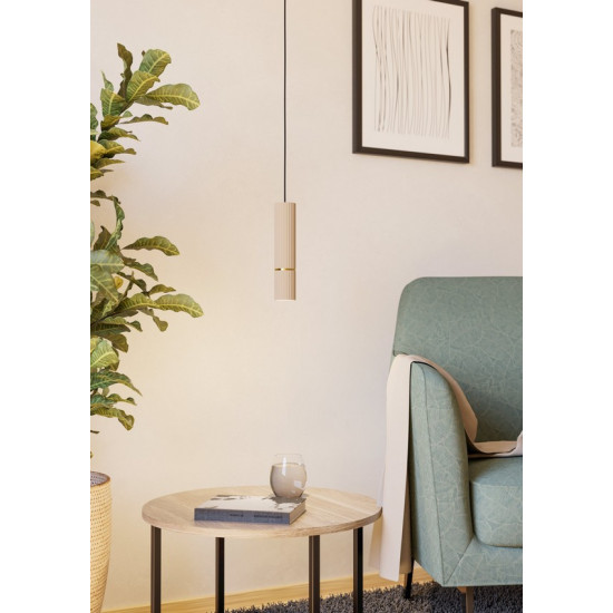 Eglo Caminia homokszínű függesztett lámpa (EG-901151) GU10 1 izzós IP20