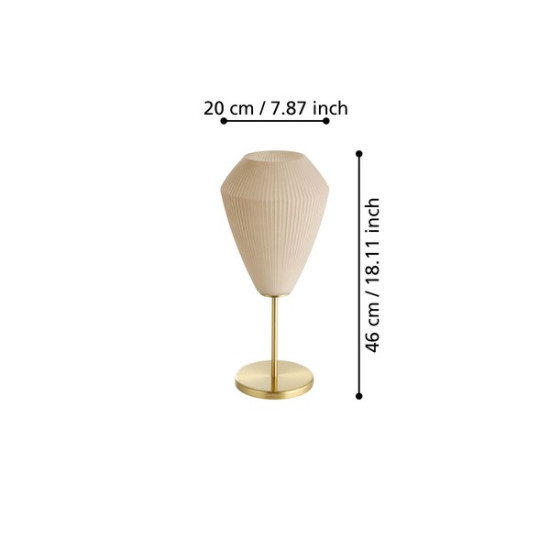 Eglo Caprarola sárgaréz asztali lámpa (EG-900814) E27 1 izzós IP20