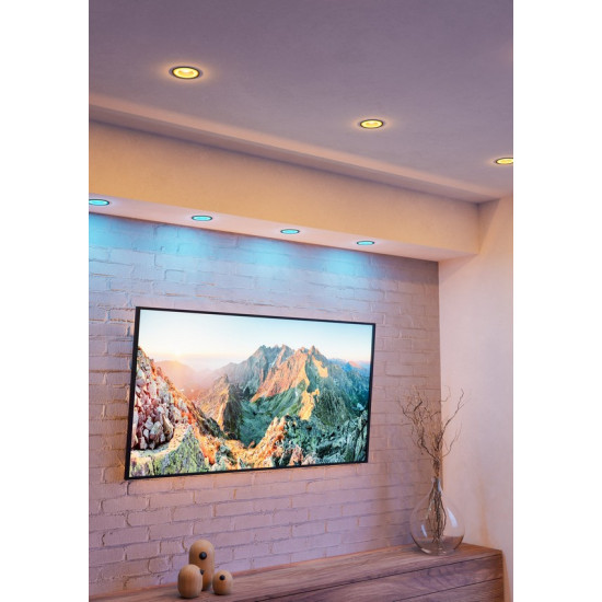 Eglo Carosso fekete-fehér beépíthető dekorációs keret (EG-900815) GU10 1 izzós IP20