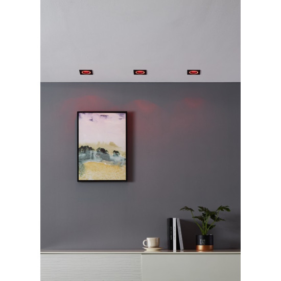 Eglo Carosso-Z fekete LED mennyezetbe építhető lámpa (EG-900763) LED 1 izzós IP20