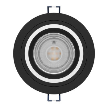 Eglo Carosso-Z fekete LED mennyezetbe építhető lámpa (EG-900764) LED 1 izzós IP20