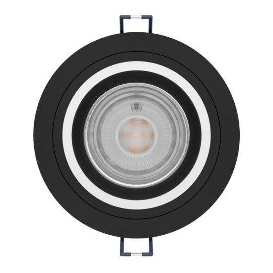 Eglo Carosso-Z fekete LED mennyezetbe építhető lámpa (EG-900764) LED 1 izzós IP20