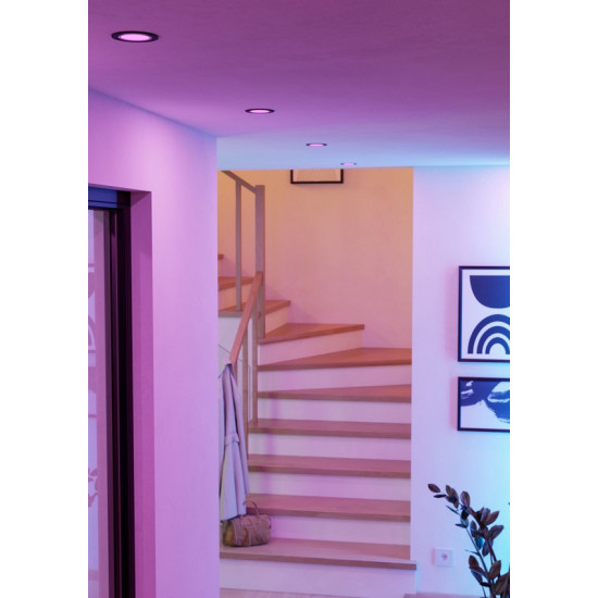 Eglo Carosso-Z fekete LED mennyezetbe építhető lámpa (EG-900764) LED 1 izzós IP20