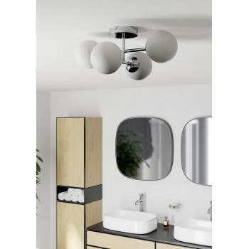 Eglo Castrovido króm fürdőszobai mennyezeti lámpa (EG-902098) G9 4 izzós IP44