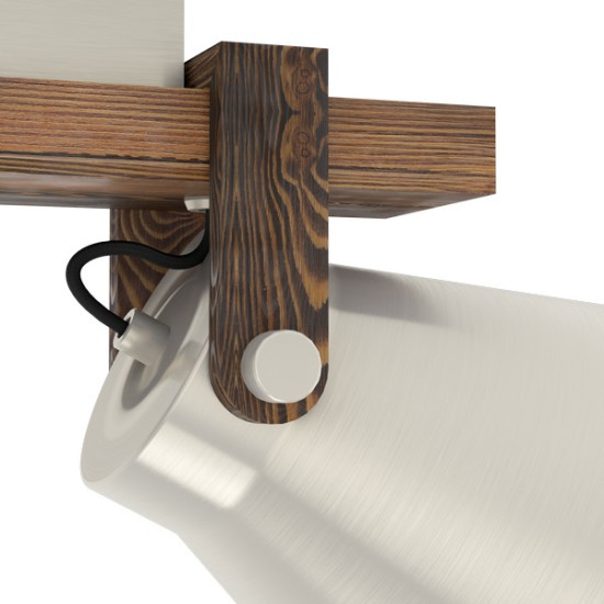 Eglo Cawton acélszínű mennyezeti lámpa (EG-43949) E27 2 izzós IP20