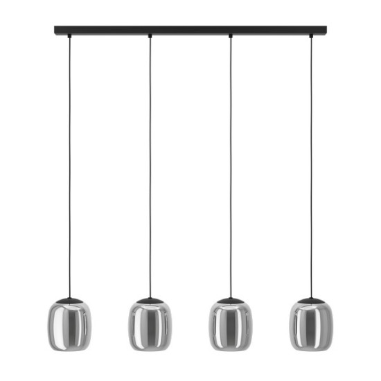 Eglo Ciampino fekete függesztett lámpa (EG-901193) E27 4 izzós IP20