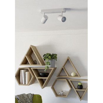 Eglo Consuma 1 fehér fürdőszobai mennyezeti spotlámpa (EG-300575) GU10 2 izzós IP44