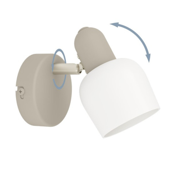 Eglo Corato homokszínű fali spotlámpa (EG-900714) E14 1 izzós IP20