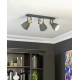 Eglo Coswarth antracit-natúr mennyezeti spotlámpa (EG-901176) E27 3 izzós IP20