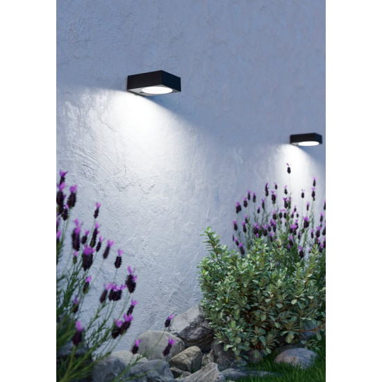 Eglo Darfano fekete LED napelemes kültéri fali lámpa (EG-901914) SOLAR-LED 1 izzós IP54