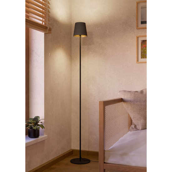 Eglo Fiorana fekete állólámpa (EG-901111) E14 1 izzós IP20