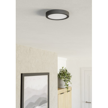 Eglo Fueva 6 fekete LED mennyezeti lámpa (EG-901297) LED 1 izzós IP20