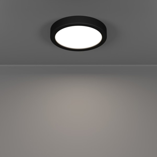 Eglo Fueva 6 fekete fürdőszobai LED mennyezeti lámpa (EG-901324) LED 1 izzós IP44