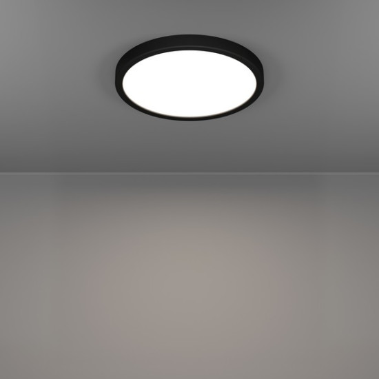 Eglo Fueva 6 fekete fürdőszobai LED mennyezeti lámpa (EG-901326) LED 1 izzós IP44