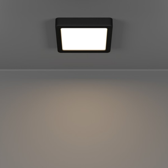 Eglo Fueva 6 fekete fürdőszobai LED mennyezeti lámpa (EG-901328) LED 1 izzós IP44