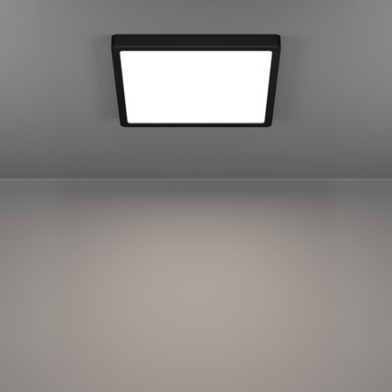 Eglo Fueva 6 fekete fürdőszobai LED mennyezeti lámpa (EG-901331) LED 1 izzós IP44