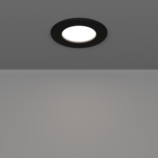 Eglo Fueva 6 fekete LED mennyezetbe építhető lámpa szett (EG-901385) LED 3 izzós IP20