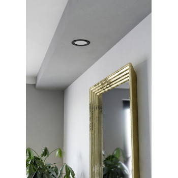 Eglo Fueva 6 fekete LED mennyezetbe építhető lámpa (EG-901387) LED 1 izzós IP20