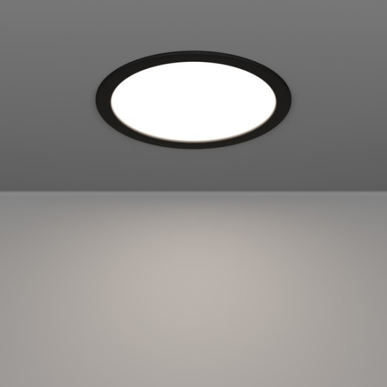 Eglo Fueva 6 fekete LED mennyezetbe építhető lámpa (EG-901389) LED 1 izzós IP20