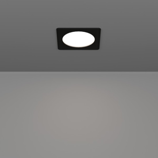 Eglo Fueva 6 fekete LED mennyezetbe építhető lámpa (EG-901391) LED 1 izzós IP20