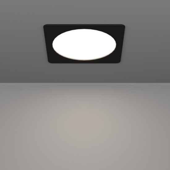 Eglo Fueva 6 fekete LED mennyezetbe építhető lámpa (EG-901393) LED 1 izzós IP20