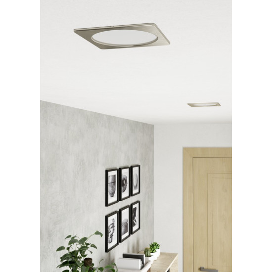 Eglo Fueva 6 matt nikkel LED mennyezetbe építhető lámpa (EG-901409) LED 1 izzós IP20