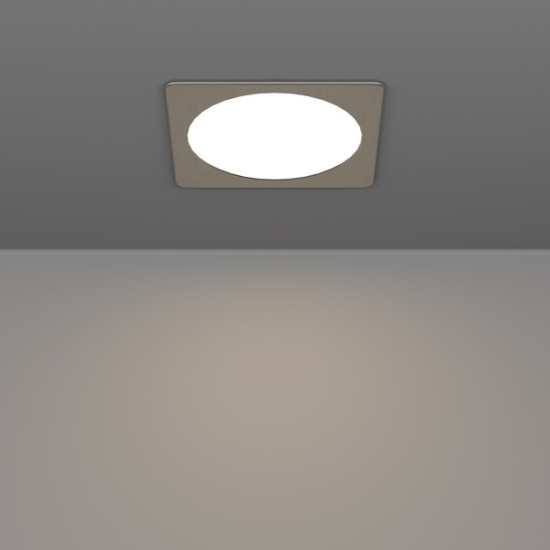 Eglo Fueva 6 matt nikkel LED mennyezetbe építhető lámpa (EG-901409) LED 1 izzós IP20