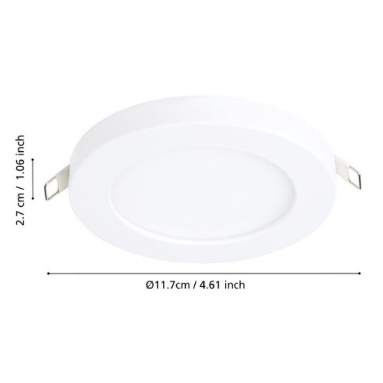Eglo Fueva Flex fehér LED mennyezetbe építhető lámpa (EG-900932) LED 1 izzós IP20