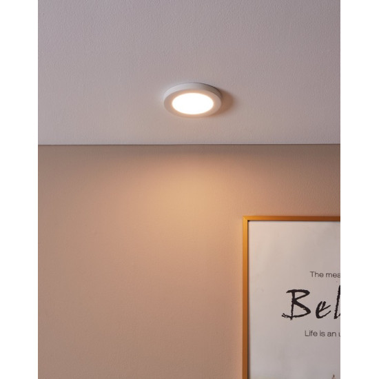 Eglo Fueva Flex fehér LED mennyezetbe építhető lámpa (EG-900932) LED 1 izzós IP20