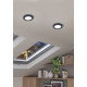Eglo Fueva Flex fekete LED mennyezetbe építhető lámpa (EG-900934) LED 1 izzós IP20