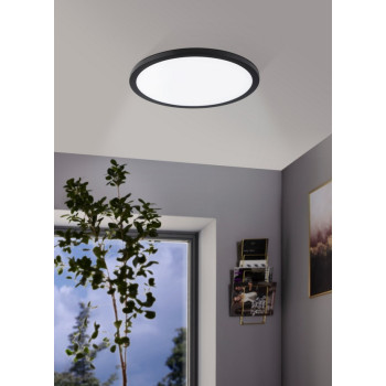 Eglo Fueva Flex fekete LED mennyezetbe építhető lámpa (EG-98867) LED 1 izzós IP20
