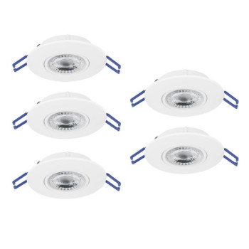 Eglo Gedrez fehér LED mennyezetbe építhető lámpa szett (EG-300185) LED 5 izzós IP20