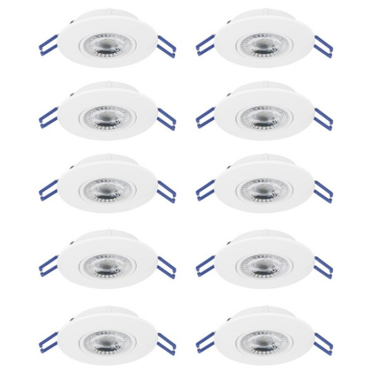 Eglo Gedrez fehér LED mennyezetbe építhető lámpa szett (EG-300187) LED 10 izzós IP20