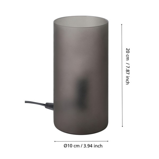 Eglo Geo szürke asztali lámpa (EG-901068) E14 1 izzós IP20
