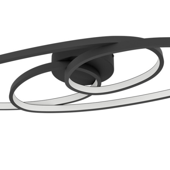 Eglo Gianella fekete LED mennyezeti lámpa (EG-900947) LED 1 izzós IP20