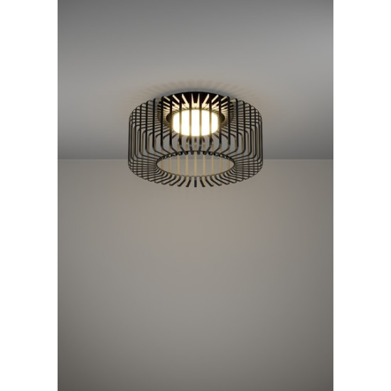 Eglo Ginestrone-Z fekete LED mennyezeti lámpa (EG-900722) LED 1 izzós IP20