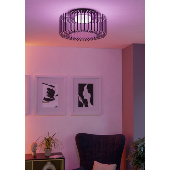 Eglo Ginestrone-Z fekete LED mennyezeti lámpa (EG-900722) LED 1 izzós IP20