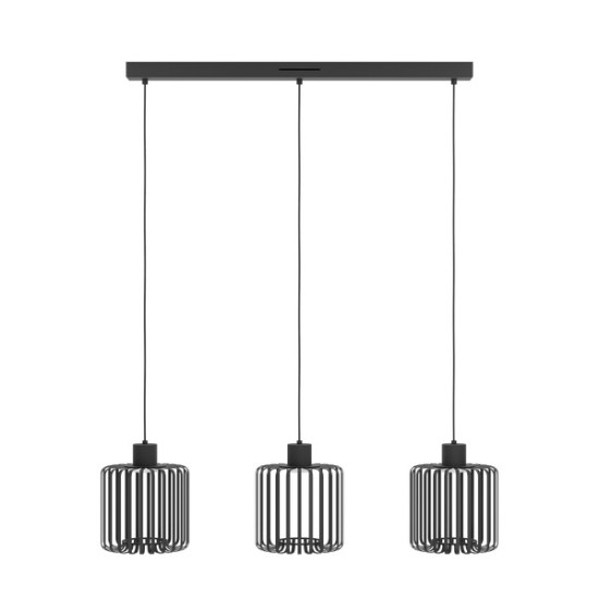 Eglo Ginestrone-Z fekete LED függesztett lámpa (EG-900724) LED 3 izzós IP20