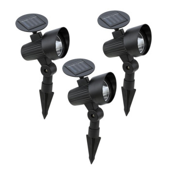 Eglo Gionata 1 fekete LED napelemes kültéri leszúrható lámpa szett (EG-48504) SOLAR-LED 3 izzós IP44