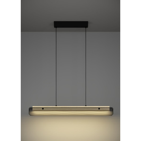 Eglo Kokomo-Z fekete-barna LED függesztett lámpa (EG-900702) LED 1 izzós IP20