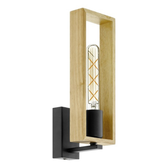 Eglo Littleton fekete-natúr falikar (EG-44055) E27 1 izzós IP20